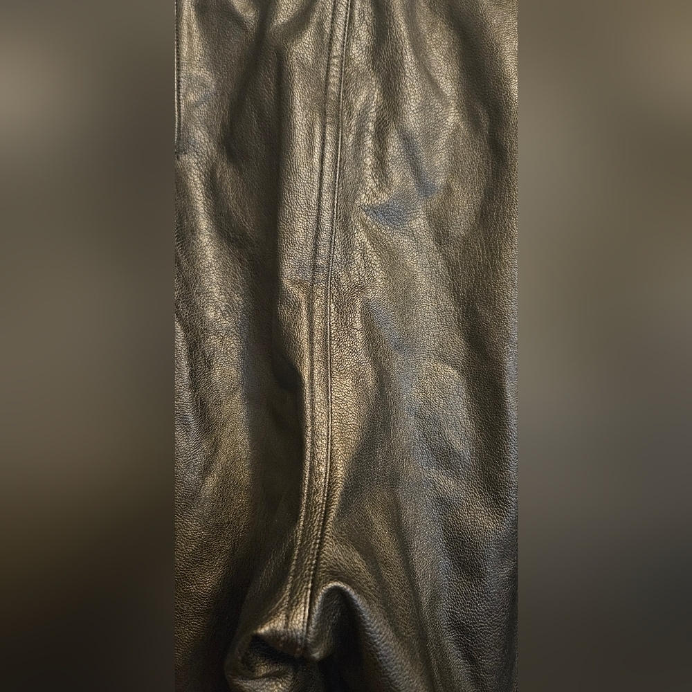SPANX Women's Black Faux Leather Pants Size Small - Picture 3 of 7